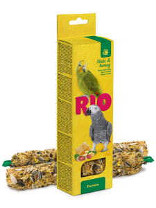 ריו מקלות דבש לתוכים גדולים עם דבש ואגוזים RIO במשקל 180 גרם